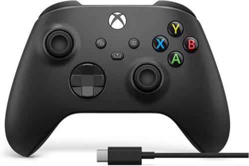 (Prime) Manette sans fil Xbox, Xbox Series X/S (Carbon Black) + câble USB-C à 49,99€