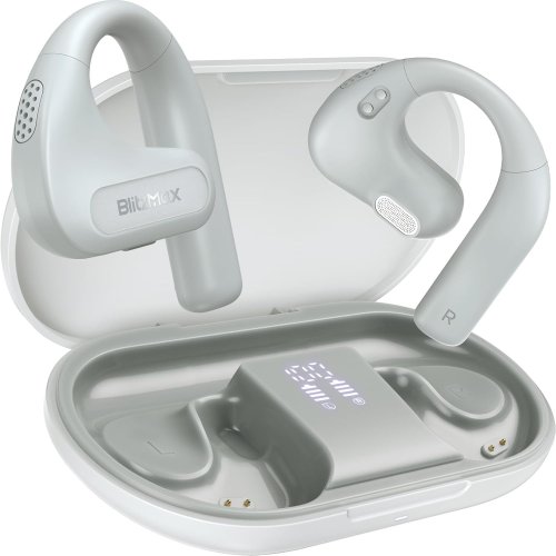 BlitzMax – Écouteurs ouverts sans fil Bluetooth 5.3 (basses améliorées, autonomie 60h, IPX5)