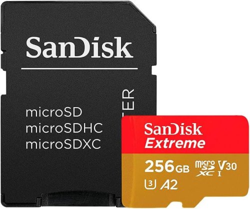 Carte mémoire Micro SDXC Sandisk Extreme Plus  256Go / 200Mo/s