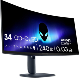Alienware 34 Écran PC Gaming incurvé WQHD (3440×1440), 21:9, 1800R, 240Hz