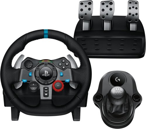 Logitech G G29 SE Driving Force – Volant de course, pédalier, levier de vitesse (PS5, PS4, PC, Mac)
