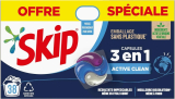 Skip 3-en-1 Active Clean – Lessive Liquide pack 3×38 capsules
