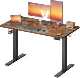 VASAGLE Bureau électrique Assis-Debout 120 x 60 cm