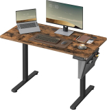 SONGMICS Bureau électrique Assis-Debout, 120 x 60 cm, mémoire 4 hauteurs