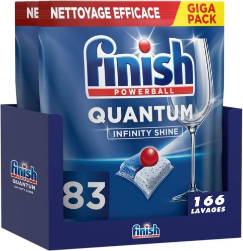 Finish Quantum Infinity Shine – Pastilles Lave-Vaisselle, 166 Capsules
