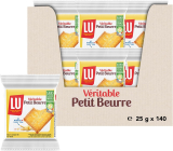 LU – Véritable Petit Beurre – Lot de 140 sachets de 25 g (3 biscuits)