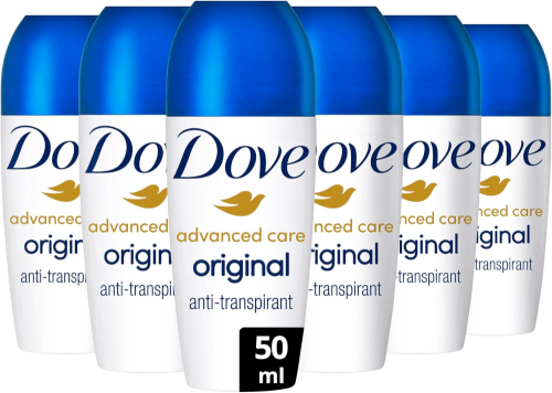 Lot de 6×50 ml – DOVE Déodorant bille Anti-Transpirant Advanced Care à 8,94€