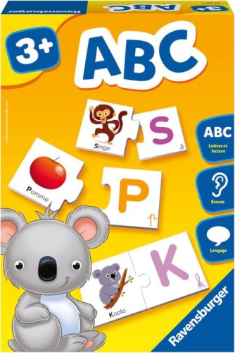 Ravensburger – Jeu éducatif ABC – Découverte des lettres, apprentissage de l&rsquo;alphabet à 5€