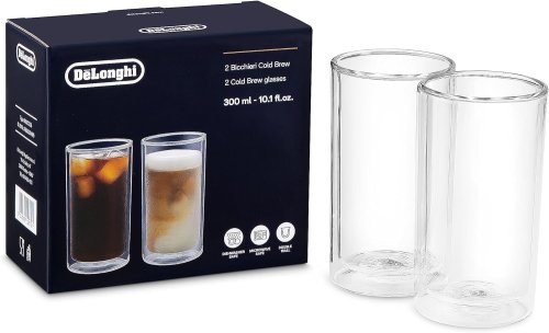-40% De’Longhi Cold Brew – Lot de 2 verres 300ml isothermes à double parois