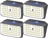 -40% SIGRILL – Lot de 4 lampes solaires extérieures avec détecteur de mouvement
