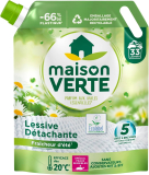 -49% Maison Verte – Recharge Lessive Détachante « Fraîcheur d&rsquo;éte » – Peaux sensibles, dès 20°C