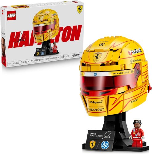LEGO 43022 – Editions Scuderia Ferrari HP – Casque de Lewis Hamilton à 65,90€