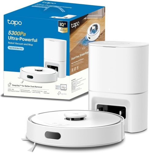 Tapo RV30Max – Aspirateur robot laveur 4 en 1 – 5300Pa, autonomie 150 min