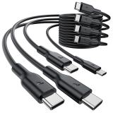 Rampow – Pack de 4 câbles USB C vers USB C 60W charge rapide -1M
