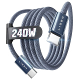 LISEN 240W Cable USB C Charge rapide –  PD 5A – 1 m – nylon tressé