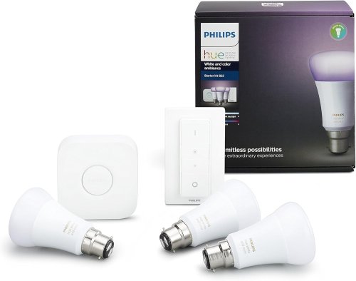 Philips Hue White and Colour Ambiance – Kit de démarrage 3 ampoules LED