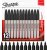 Sharpie – 12 marqueurs indélébiles (pointe fine, encre noir permanent)