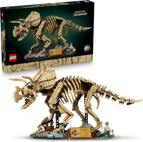 LEGO 77985 – Jurassic World Les Fossiles de Dinosaure : Le Tricératops (-10€ au panier)
