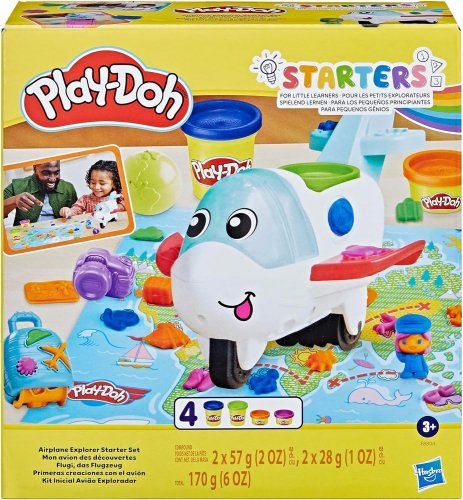 Play-Doh – Coffret Starter “Mon avion des découvertes” avec pâte à modeler