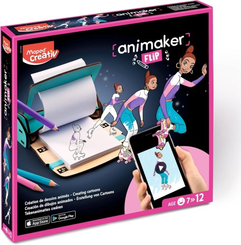 Maped Creativ – Animaker Flip Poetic – Set de création de dessins animés (+ accès à l’appli)
