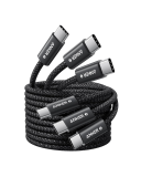 [Prime] Anker – Lot de 3 câbles USB-C vers USB-C tressés, 1,5m, 240W