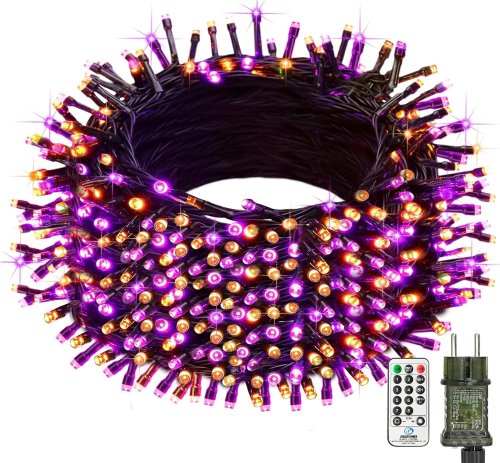 Guirlande lumineuse imperméable pour Halloween avec télécommande, 20M, 200 LED