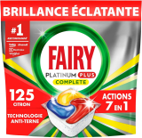 Fairy Platinum Plus -125 tablettes lave-vaisselle Tout-en-1(25×5) (Prévoyez & Economisez)