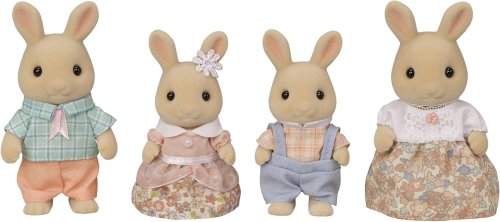 Sylvanian Families – La famille Lapin Crème – Set 4 figurines à 14,94€