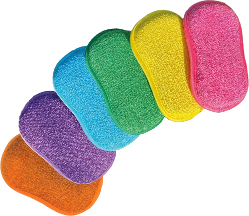 Lot de 5 éponges doubles faces réutilisables EPONGENIO 5+1 Offert – MYBO TV
