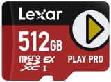 Carte mémoire micro SDXC™ Lexar® Express Play Pro 512 Go – compatible Nintendo Switch 2
