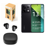 Pack Smartphone Xiaomi Redmi Note 13 Pro 6,67″ 5G 256 Go (Noir) + Redmi Buds 6 Play