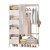 Armoire de rangement FREOSE Blanc + 4 Boites en Tissu