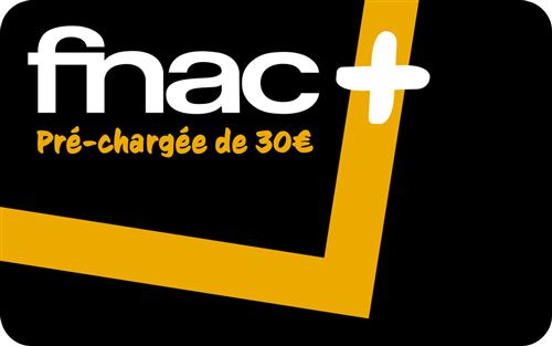 Carte Fnac+ Jackpot préchargée avec 30€ pour 19,99€