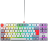 Clavier Gaming filaire Azerty Cherry XTRFY K4V2 RGB TKL Retro Edition Gris