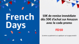 Code promo Amazon : 10€ de remise dès 50€ pour les French Days