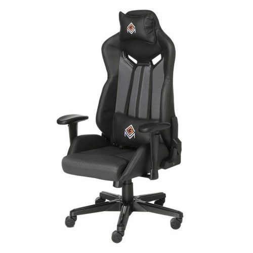 Fauteuil gaming CGM  à 99€ (Appui-tête et oreiller lombaires – Dossier inclinable 135°)
