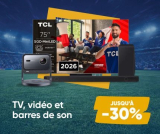 FNAC Codes promo : – 150€ dès 1000€, – 250€ dès 2000€ sur les TV, barres de son, accessoires TV