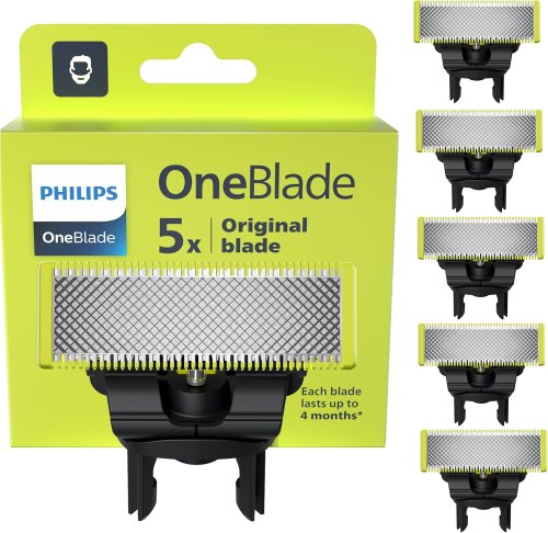 Lames Philips OneBlade Original – Lot de 5 – pour tous les modèles OneBlade et Pro