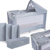 Moby-System 2 en 1 : Lit parapluie bébé & Parc – Matelas 2 niveaux