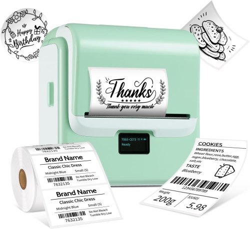 ORGSTA T003 – Mini-imprimante thermique portable / étiqueteuse Autocollantes sans encre