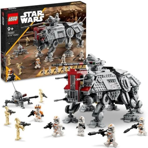 LEGO 75337 Star Wars Le Marcheur AT-TE, 5 mini-figurines et 3 droïdes