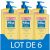 [Lot de 6] MIXA BEBE Gel très doux 2-en-1 corps et cheveux – 750 ml