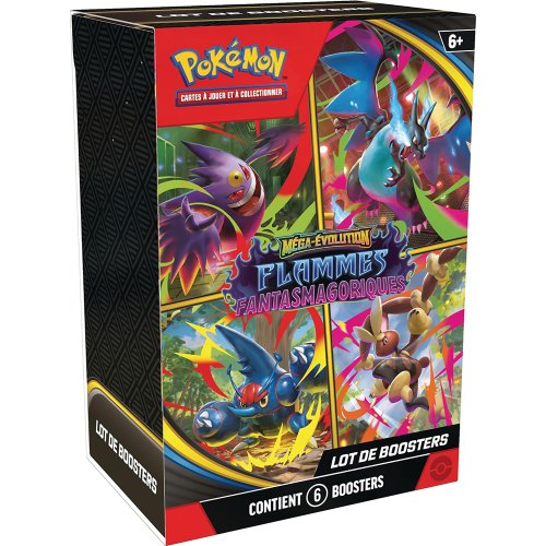 Coffret Pokémon Bundle 6 boosters ME02 Flammes Fantasmagoriques