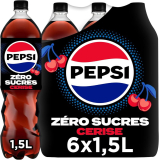 6 bouteilles Pepsi Zero Cherry à 7,74€ seulement