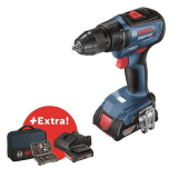 Perceuse-visseuse Bosch Professional GSR 18V-50 + 2 batteries 2,0Ah + chargeur + 43 accessoires