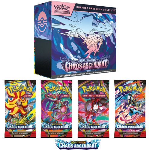 Cartes Pokémon : la prochaine extension ME04 Chaos Ascendant dévoilée par Pokémon !