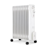 Radiateur électrique bain d&rsquo;huile 2500W OCEANIC – Blanc – Mobile