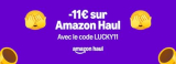Code promo Amazon Haul : 11€ de réduction sans minimum d’achat