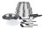 SEB Batterie de cuisine 20 pieces compact inox induction