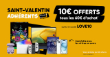Fnac Saint-Valentin : pour les adhérents, 10€ offerts tous les 60€ d’achat